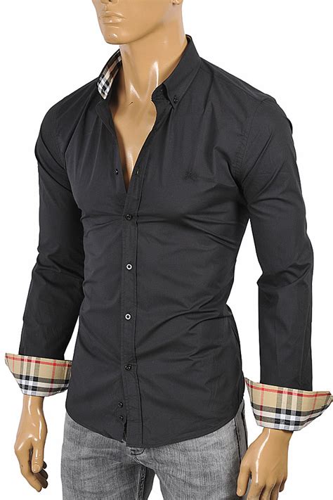 burberry shirt men's long sleeve